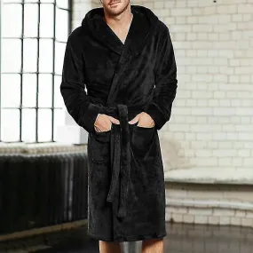 Albornoces para hombres y batas de baño de kimono, pijamas largos de primavera