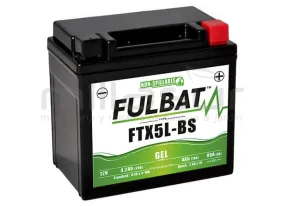 BATERIA MOTO FTX5L-BS 12V LIBRE MANTENIMIENTO 4.2Ah (113 x 70 x 105) +DER.