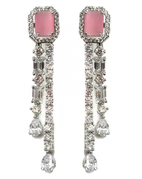 PENDIENTES BODA DISEÑO ART DECO LARGO REPLICA DE JOYAS