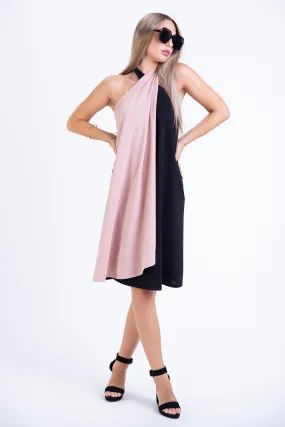VESTIDO MINI DE CUELLO HALTER MAXWELL